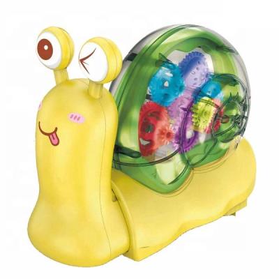 China 2022 New Kids Hot Selling Battery Operated Toys Electronic Transparent Juguetes Para Speed ​​Snail Toy LOS Ninos 2022 With Light And Sound for sale