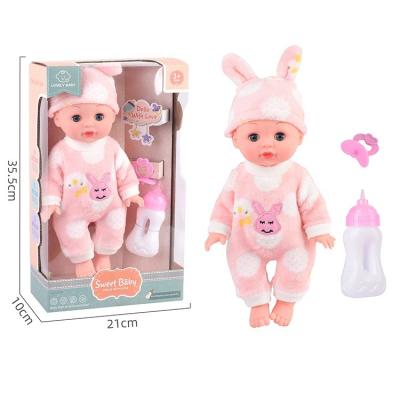 China 2022 New Interactive Toys for Kids Drinks and Wet Vinyl Newborn Baby Dolls with Bottle and Pacifier for sale