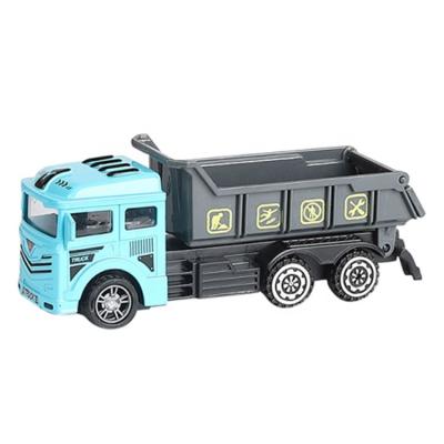 China 2022 Hot Selling 1/48 Diecast Toy City Duty Garbage Truck Diecast Metal Car Toys For Kid 5 Year Old Boy for sale