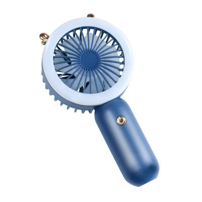 China Factory Direct 2022 New Hot Guangdong Car USB Charging Small Electric Handle Portable Mini LED Light Hand Fan for sale