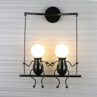 China Modern Creative Modern LED Wall Lamp Wall Sconce Light for Bedroom Kids Room Corridor Restaurant Staircase, E27, Bulb Not Included for sale