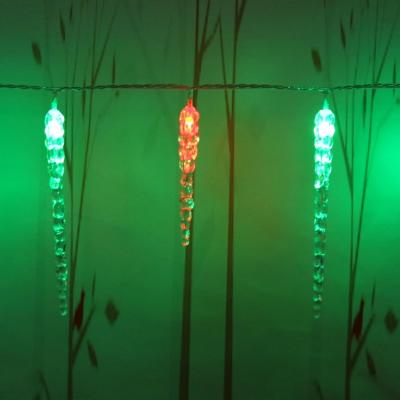 China Icicle Shaped String Led Light Hot Sale Battery Icicle Controlled Window Curtain Led Fairy Lights Infrared String Outdoor For Festival Room Decoration for sale