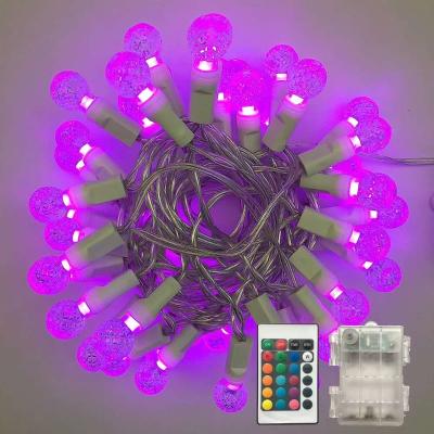 China New Battery Design LED Globe String Christmas Led Decorative Flower Light for sale