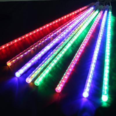 China Rain Light Led Outdoor Multicolor Led Christmas Tree Garden LED Snow Icicle Drop Light Meteor Shower Waterproof 30cm for sale