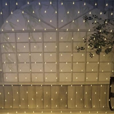 China Solar Workstation LED Christmas Net Lights 8 Modes Solar Christmas Bush Lights Waterproof Outdoor Solar Christmas Tree Garden Yard Fence for sale