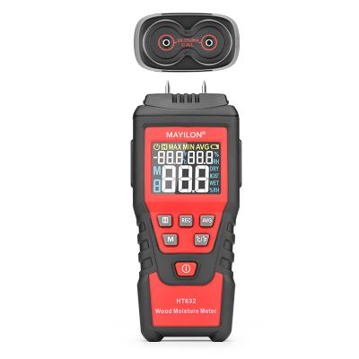 China YES MAYILON HT632 Two Pins Digital Moisture Meter Wood Moisture Tester Timber Moisture Detector Wood Moisture Detector With Display Display Tree Density Test liquid crystal for sale