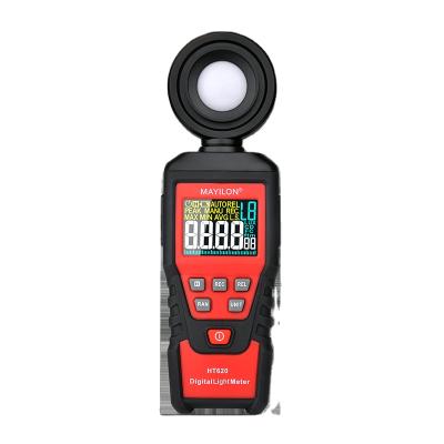 China MAYILON HT620 Light Meter Luz Outdoor Pocket Lux Light Meter 100000FC Digital Lux Meter with Color Screen Lumen Meter HT620 for sale