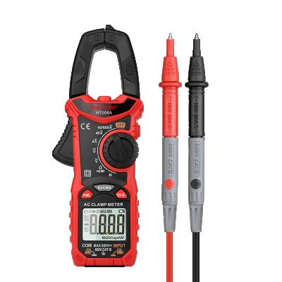 China HT206A 6000 Counts AC Digital Clamp Meter By MAYILON Data Stands Flashlight With Manual Range Digital Clamp Meter HT206A for sale