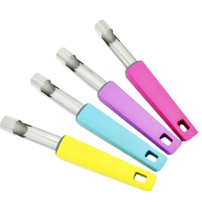 China Kitchen Tools and Viable Instruments Rubber and Plastic Handle Stainless Steel Kitchenware Fruit Extractor for sale