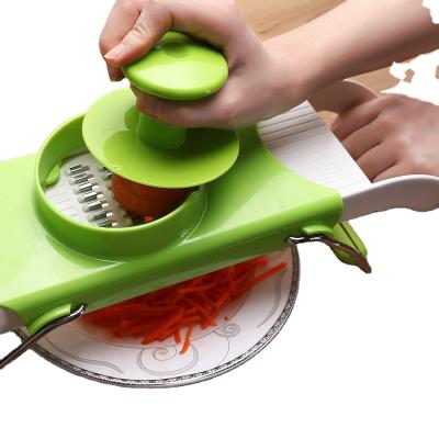 China Sustainable 7118 Multifunctional Kitchen Razor Potato Slice Shave Garlic Four-in-one Secant Plane Kitchen Gadgets for sale