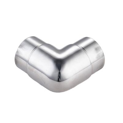 China Indoor/Outdoor Stainless Steel Stair Fencing Fittings Tube Connector 90 Degree Connector Elbow for sale