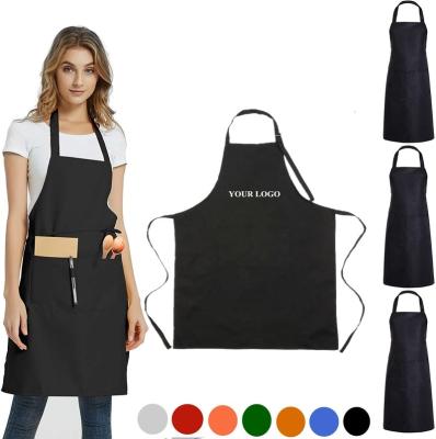 China 100% Waterproof Waterproof Adult Food/Eco-Friendly/Goods/Chef China Women Quality Washable Modern Black Polyester Polyester Home BBQ Cooking Kitchen Apron for sale