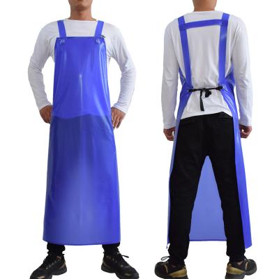 China China Supplier Waterproof Apron PVC Industrial Chemical Cleaning Apron With Sleeves for sale