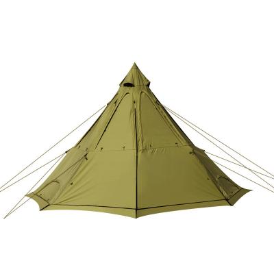 China Diagonal Tether Type 2022 New Style Wild Land Teepee Yurt Glamping Tent Luxury Bell Tent Camping Picnic Outdoor for sale