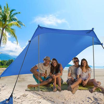 China Diagonal Tying Type Hot Selling Outdoor Tents Beach Tent Sun Shelter Canopy Sunscreen Tent Camping Tent for sale