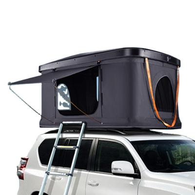 China Foldable Car Roof Top Tent With Ladder Hard Shell Roof Top Tent Outdoor Camping Waterproof Easy To Set Up 4Wd Suv Foldable Automatic Car Tent 1-2 Person for sale