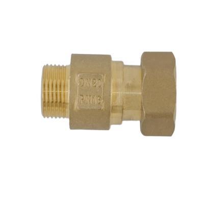 China DN 20 PN 16 Male X Female Thread Pipe Fittings Brass No Leak Locknut for sale