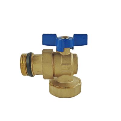 China Easy Installation Brass Float Valve 90 Degree Brass Gas Valve for sale