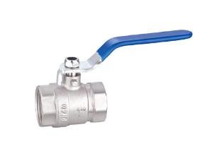 China Threaded Round Head Code Brass Ball Valve With Chrome Plated Handle Finish for sale