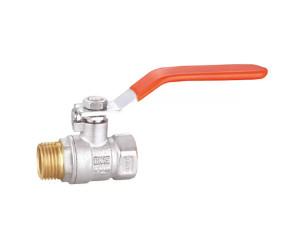 China Threaded Connection Water Media Brass Mini Ball Valve With PTFE Seal Construction And Chrome Plated Handle for sale