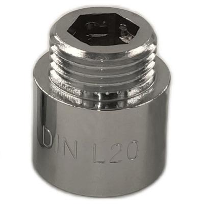 Cina ISO 228 Fittings per tubi in ottone con filo maschile DIN L20 da 1 pollice in vendita