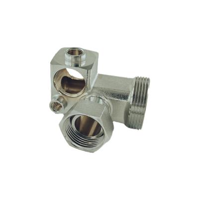 China ISO 228 Messing Pipe Fittings 5 Way Inch Tee F/F/F/F/F/M Thread Te koop