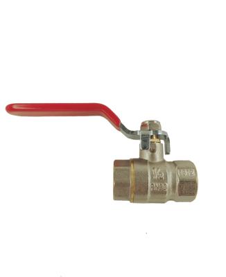 China Durable Brass L Handle FF Ball Valve For Industry for sale