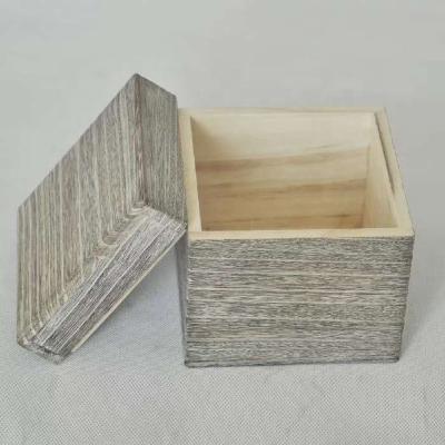 China Handmade Custom Fancy Wooden Chinese Tea Storage Packaging Gift Paulownia Wood Box for sale