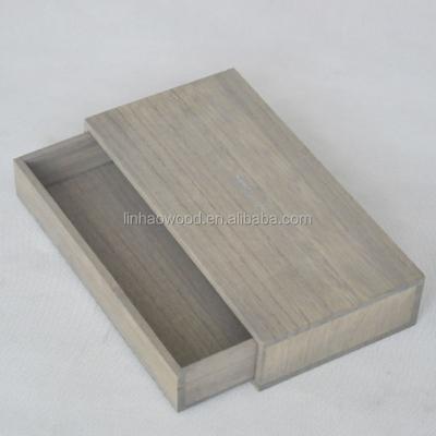 China New Design Wooden Match Box with Drawer UV Coating Varnishing light burnt en venta