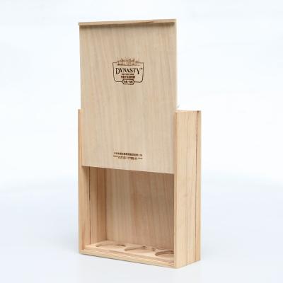 Κίνα Wooden wine box wooden gift box wooden wine box Craft Gift Box προς πώληση