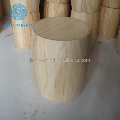 China customized Unfinished Wooden Oak Barrel screen printing logo clear varnish en venta