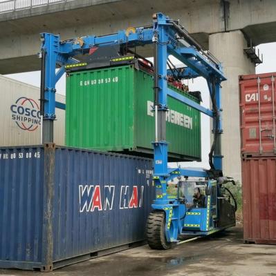 China Blaue Hubhöhe Behälter-Crane Container Crane Trucks 4.5m zu verkaufen