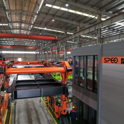 China SPEO-Behälter-anhebendes Fahrzeug, orange Portbehälter Crane Truck For Steel Factories zu verkaufen