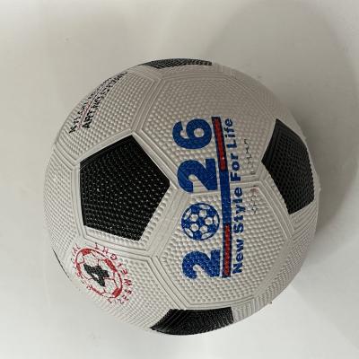 China Good Quality Customized Rubber Sports Pebble Logo Classic Soccer Ball Ball Or Grain Surface Rubber Football for sale