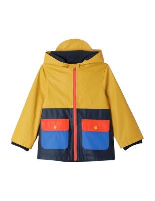 China High Quality Raincoat Adjustable Hood Baby PU Raincoat Kids Rain Coats for sale