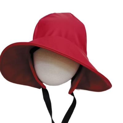 China Fashionable Baby Children Kids Rain Hat Waterproof PU Rain Hat for sale