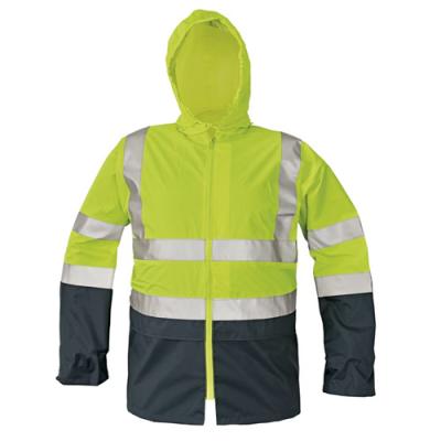 China 100% Reflective Polyester Waterproof Windproof PU Coating Raincoat For Adult With Customers Requestion for sale