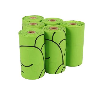 China Biodegradable Compostable Pet Residues Plastic Bag Dog Plastic Bag Pet Poop Bag Eco-friendly Portable Dog Walking Dog Supplier Custom Pattern for sale