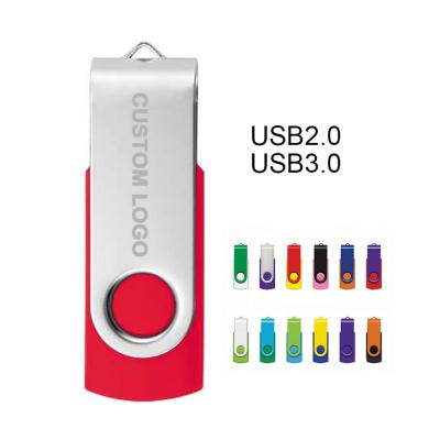 China Flash Memory Disk Creative 360 graden roterende persoonlijkheid Flash Drive 64g 32g 16g8g Enterprise Lettering Logo Groothandel USB Flash Drive Te koop