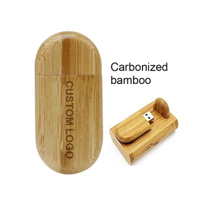 China Usb Flash Memory Disk Customized Wooden School Memorial Gift Lettering Wholesale 16g32g64g128g Bamboo USB Flash Drive for sale