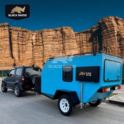 China China Manufacturers Rvs Caravan Low Cost Lightweight Lightweight Trailer Camper With Gallery for sale