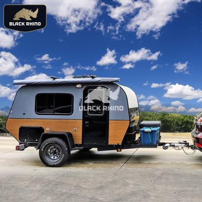 China Caravan Trailers Large RV European Style Lightweight Modern Camping Mobile Camper With Intimidating RV for sale