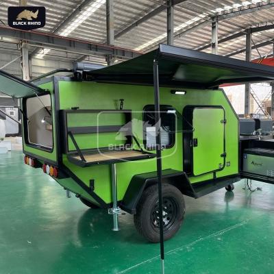 China Reputable Camping Light Pod Trailer Australian Standard Caravan Offroad Caravans For Sale In UAE With Vehicle Wash Facilities for sale