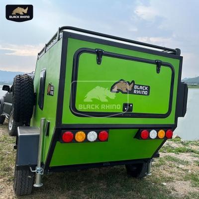 China Lightweight Outdoor Camping Trailer Camping Australia Caravan Offroad Caravan Factories Made In China With Solar Panel for sale