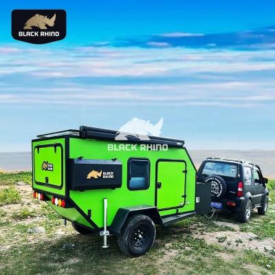 China Lightweight Online Trailer Campingcaravan Kit Camper With Solar Panel Support Caravan House rv for sale