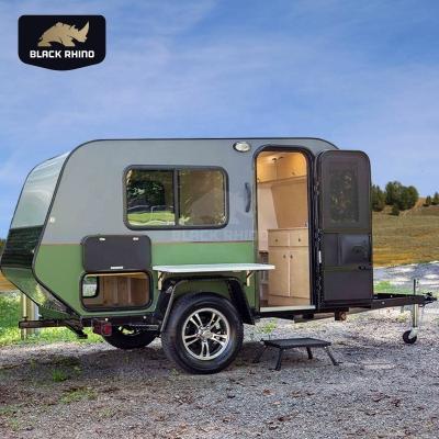 China Low Price Mini Camping Trailers Caravan Off Road Caravan RV Camper And Lightweight Mobile Caravan for sale