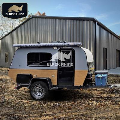 China Off Road 15ft Off Road Mobile Home Camper Trailer Lightweight Home Travel Trailer Off Road Australian Hybrid Caravan for sale