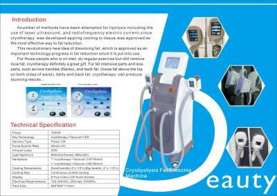 중국 여자를 위한 기계를 체중을 줄이는 cryolipolysis를 형성하는 뚱뚱한 감소 몸 판매용