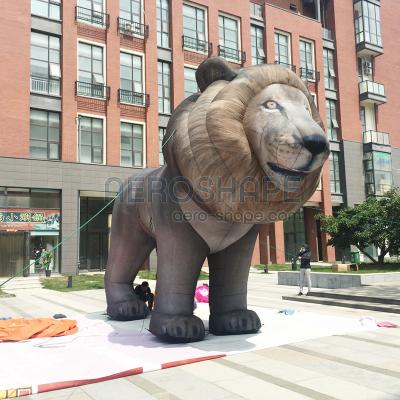 China Indoor Outdoor Inflatable Installation Inflatable Animals Inflatable Entertainment Promotion Lion For Event for sale