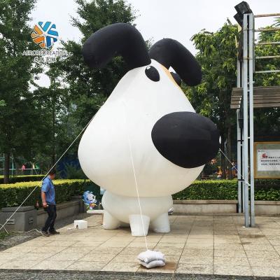 China Cute Event Dog For Advertising Event Inflatable Mascot Blow Up Cartoon Ornaments Inflatable Costume for sale